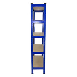 3 x Monster Racking T-Rax Rayonnage Étagère Robuster, Bleu, 75cm L, 30cm P