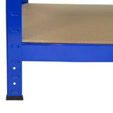 3 x Monster Racking T-Rax Rayonnage Étagère Robuster, Bleu, 75cm L, 30cm P