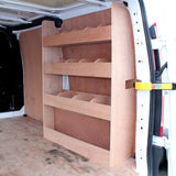 11m² Doublure Intérieure Feutre Noir & Rangement MDF pour Ford Transit Custom SWB