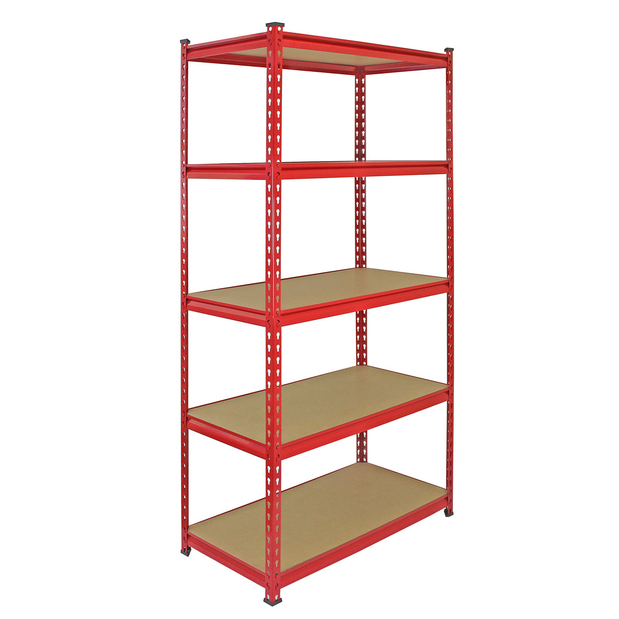 Monster Racking 4 Rayonnages Z-Rax en Acier Sans Boulons Rouges 90cm x 183cm x 45cm