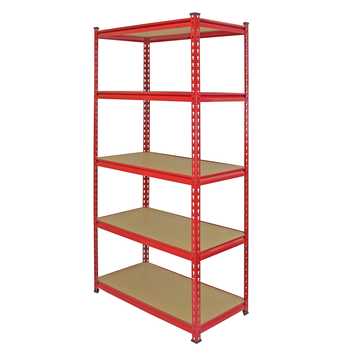 Monster Racking 4 Rayonnages Z-Rax en Acier Sans Boulons Rouges 90cm x 183cm x 45cm