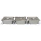 KuKoo Vitrine Bain Marie Professionnel à 3 Bacs