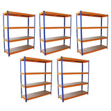 Monster Racking Lot de 5 Rayonnages sans Boulons en Acier S-Rax