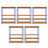 Monster Racking Lot de 5 Rayonnages sans Boulons en Acier S-Rax