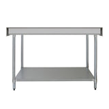 Table de Travail pour Cuisine en Inox - 120 cm