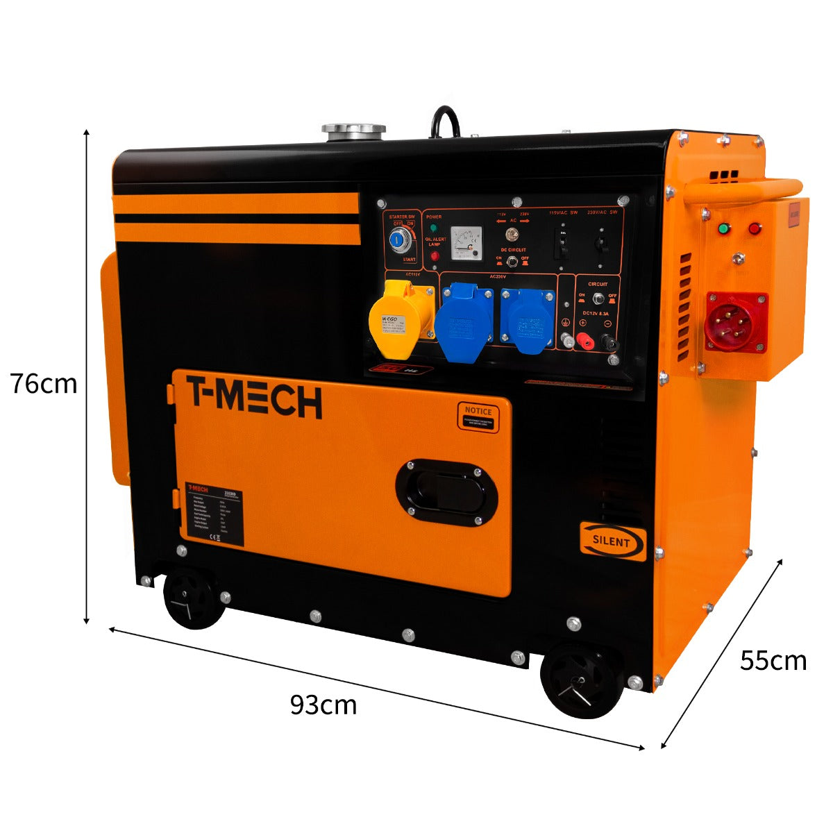 Générateur Electrique T-Mech Monophasé 230V - Diesel