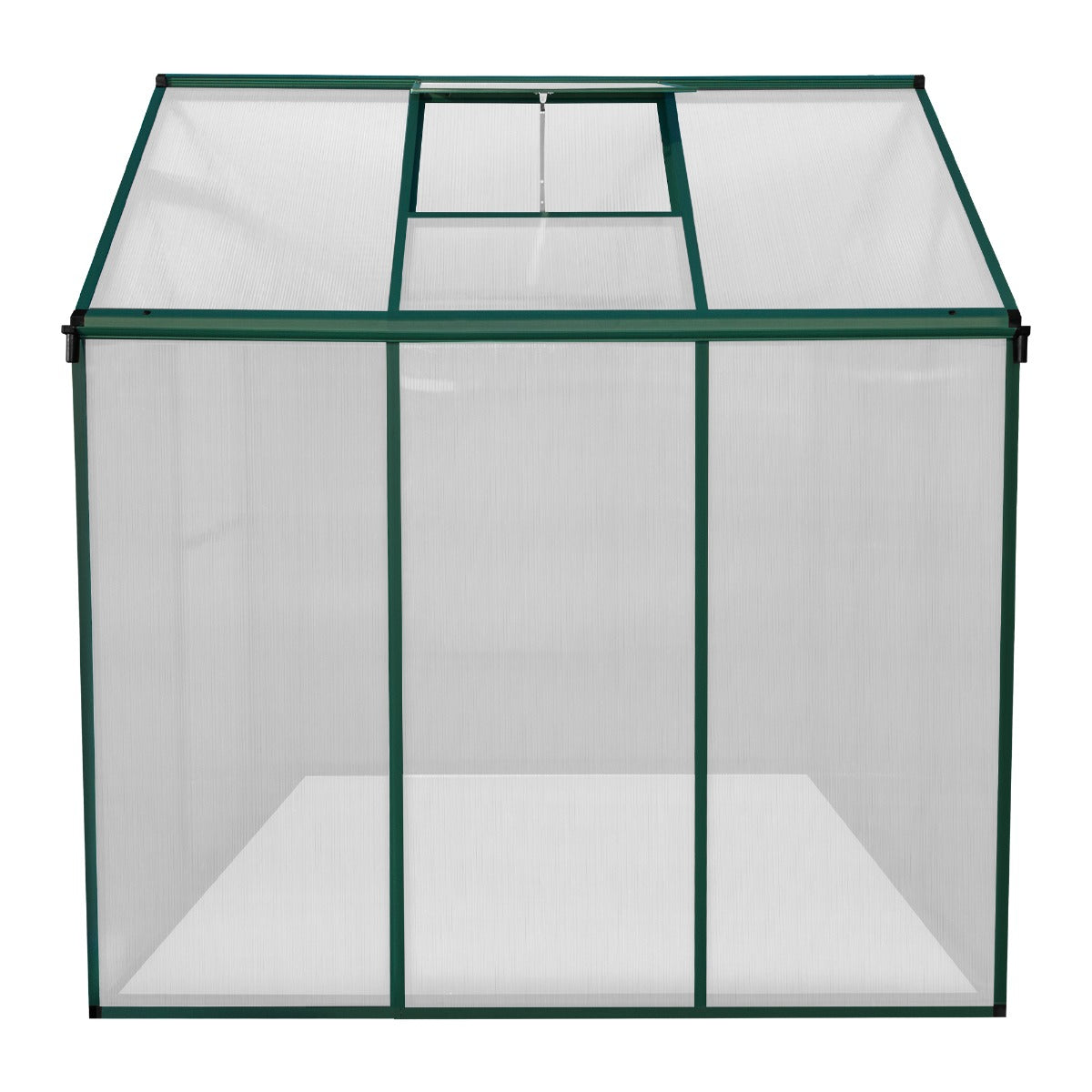 Serre de Jardin en Polycarbonate Verte - 180 x 180 cm