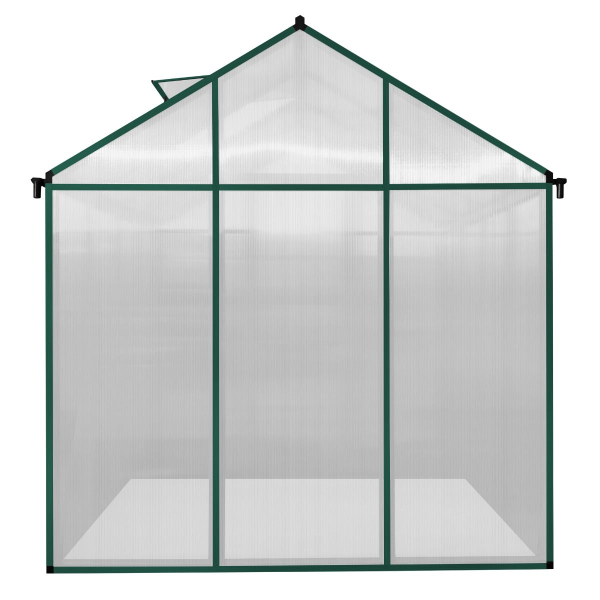 Serre de Jardin en Polycarbonate Verte - 180 x 180 cm