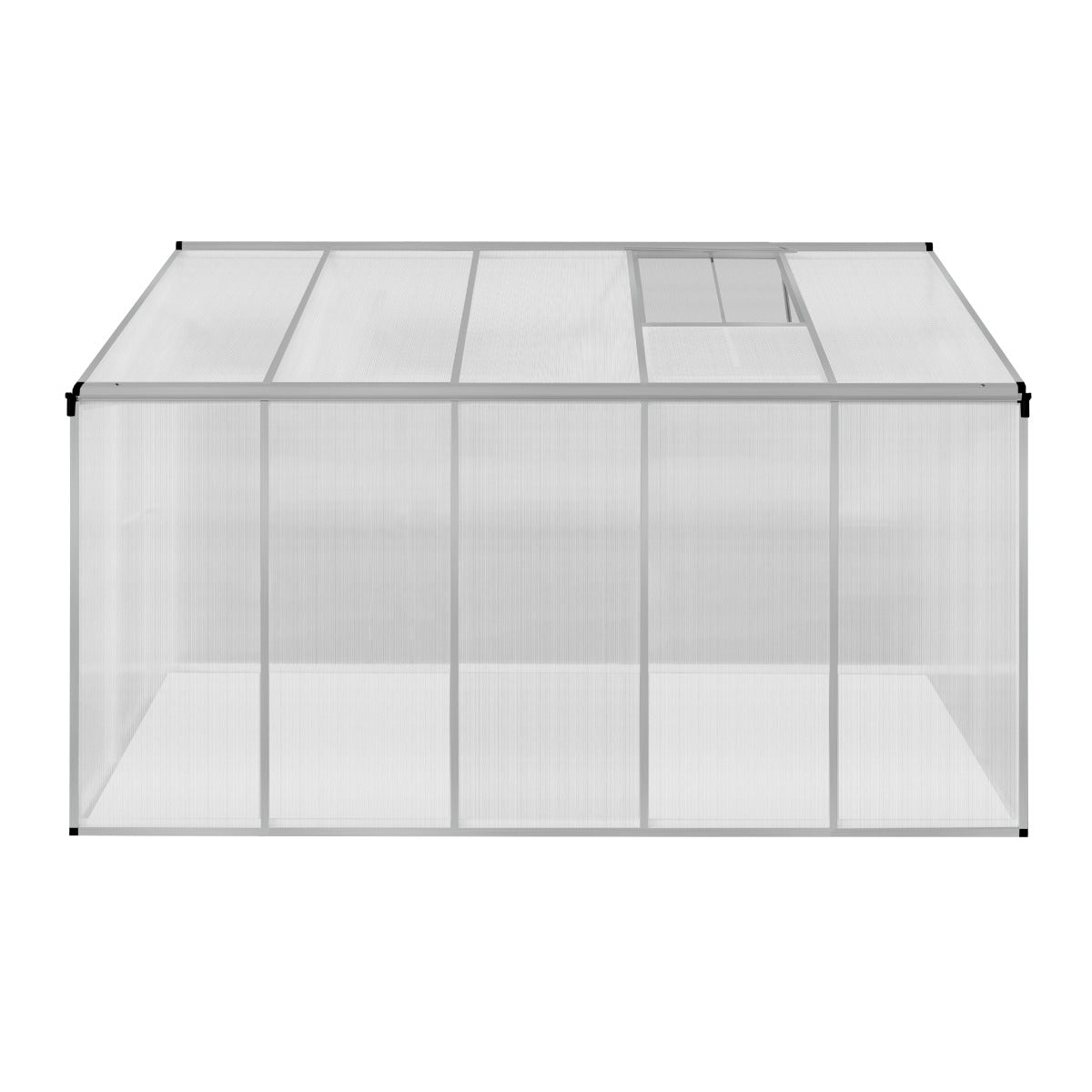 Serre de Jardin en Polycarbonate Grise - 186 x 320 cm