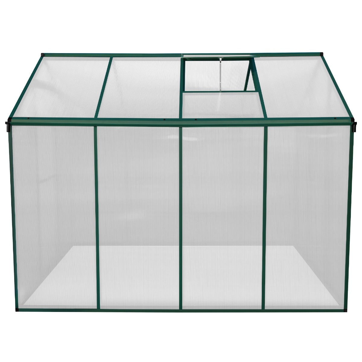 Serre de Jardin en Polycarbonate Verte - 180 x 240 cm