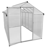 Serre de Jardin en Polycarbonate Grise - 186 x 320 cm