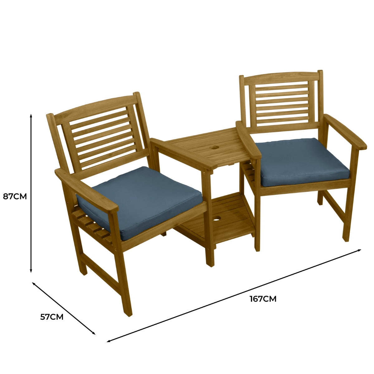 Banc Adirondack pour 2 Personnes