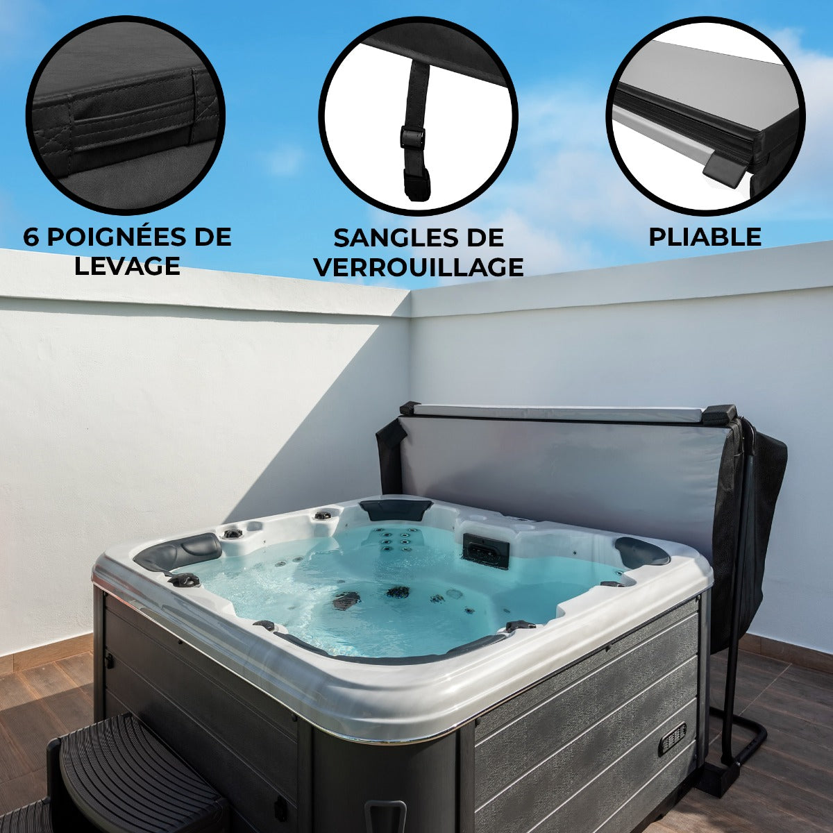 Couverture de Jacuzzi 2m - Noir