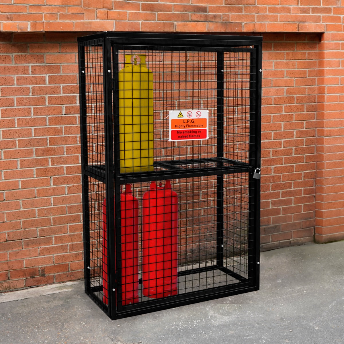 Cage Métallique Bouteilles de Gaz - 57 x 116 x 184cm