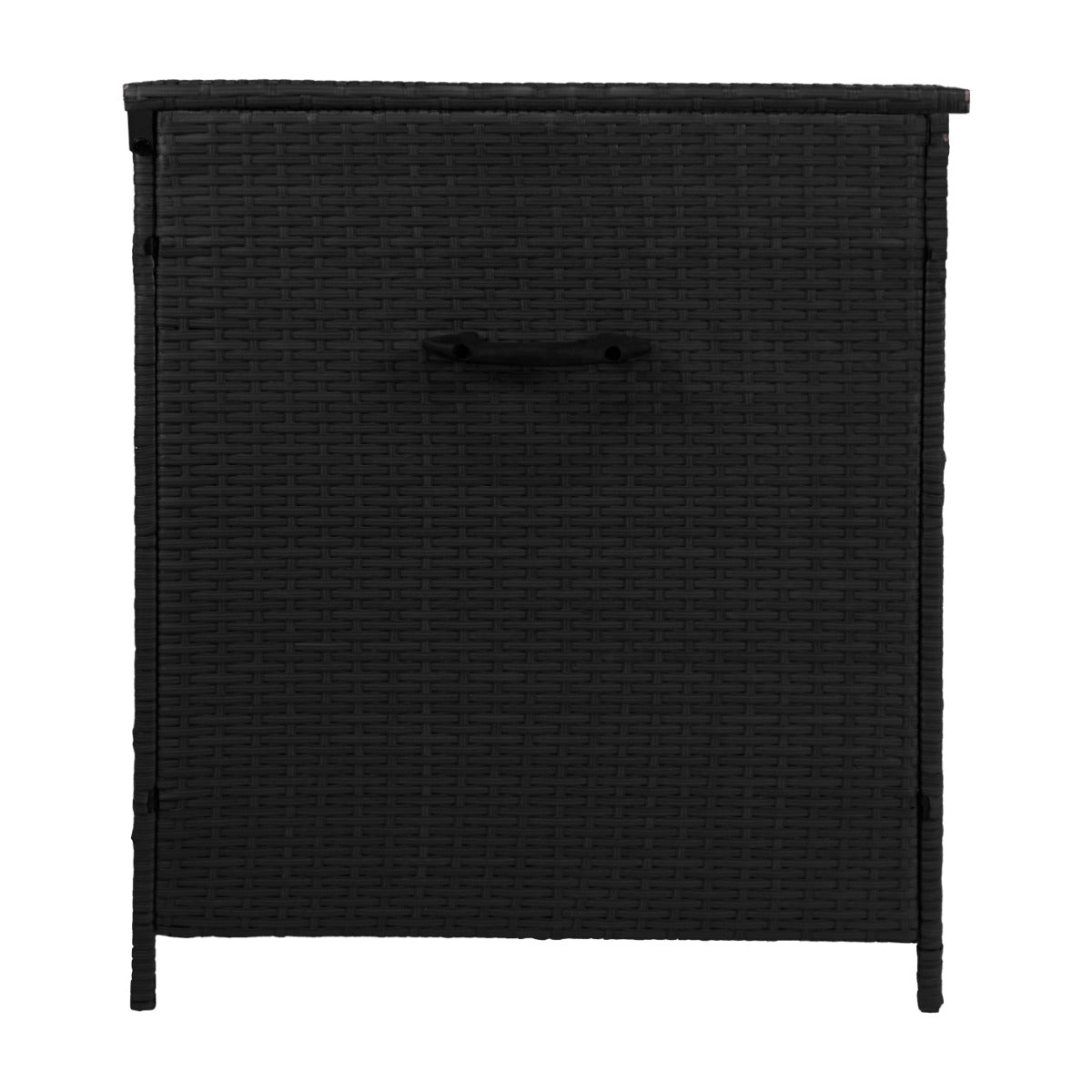 Coffre de Rangement Extérieur en Rotin Noir – 582 L