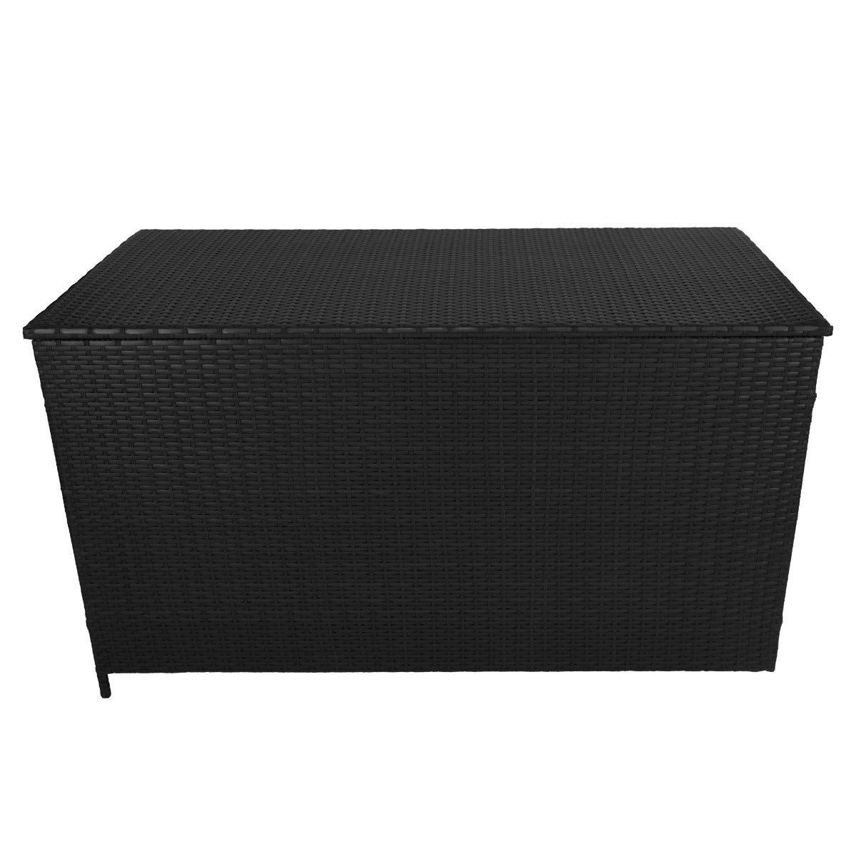 Coffre de Rangement Extérieur en Rotin Noir – 582 L