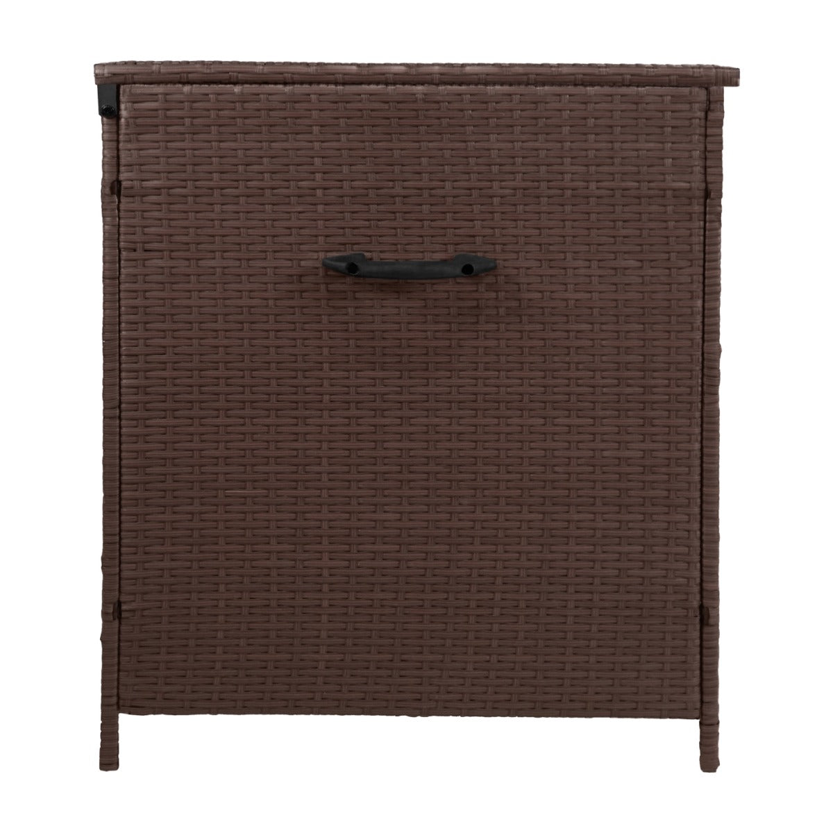 Coffre de Rangement Extérieur en Rotin Marron – 582 L