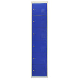 3 x Casier en Métal de Rangement 6 Portes Bleu