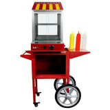 KuKoo Cuiseur vapeur pour Hot Dog avec Chariot assorti