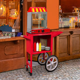 KuKoo Cuiseur vapeur pour Hot Dog avec Chariot assorti