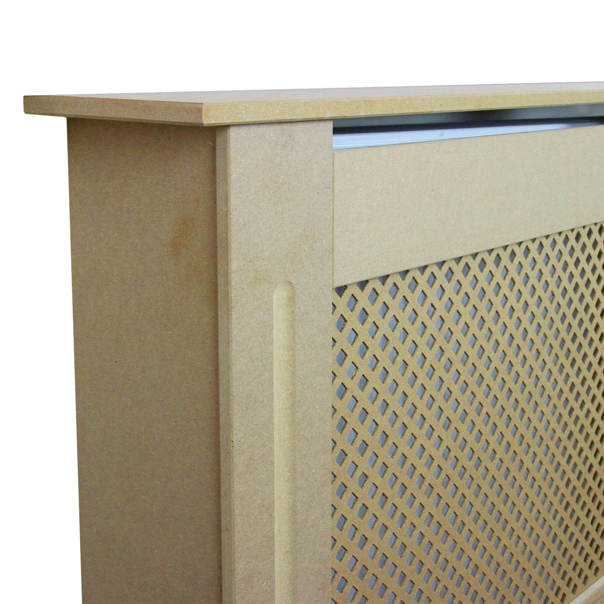 Cache Radiateur en MDF Naturel de 151,5cm de Large