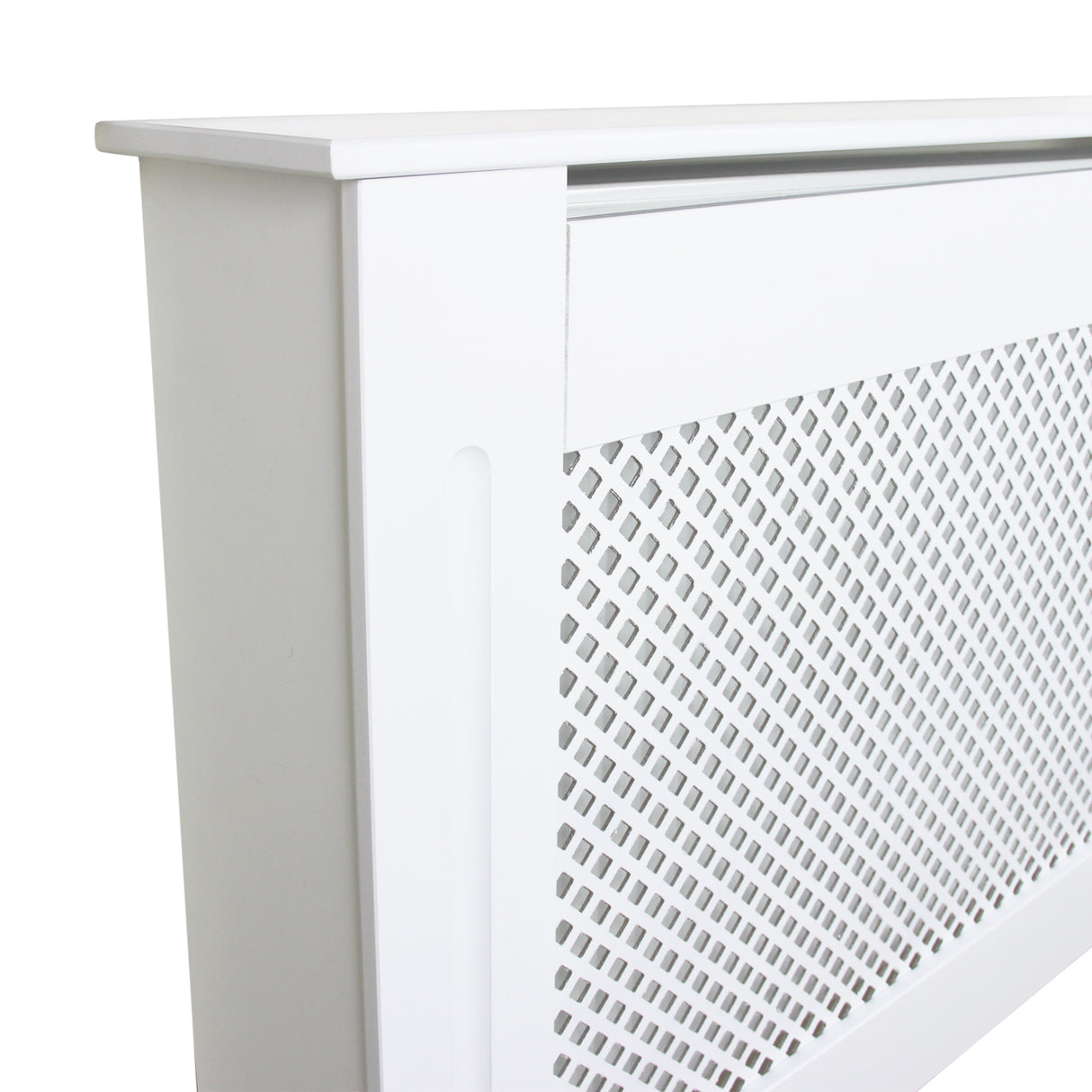 Cache Radiateur en MDF Blanc de 151,5cm de large