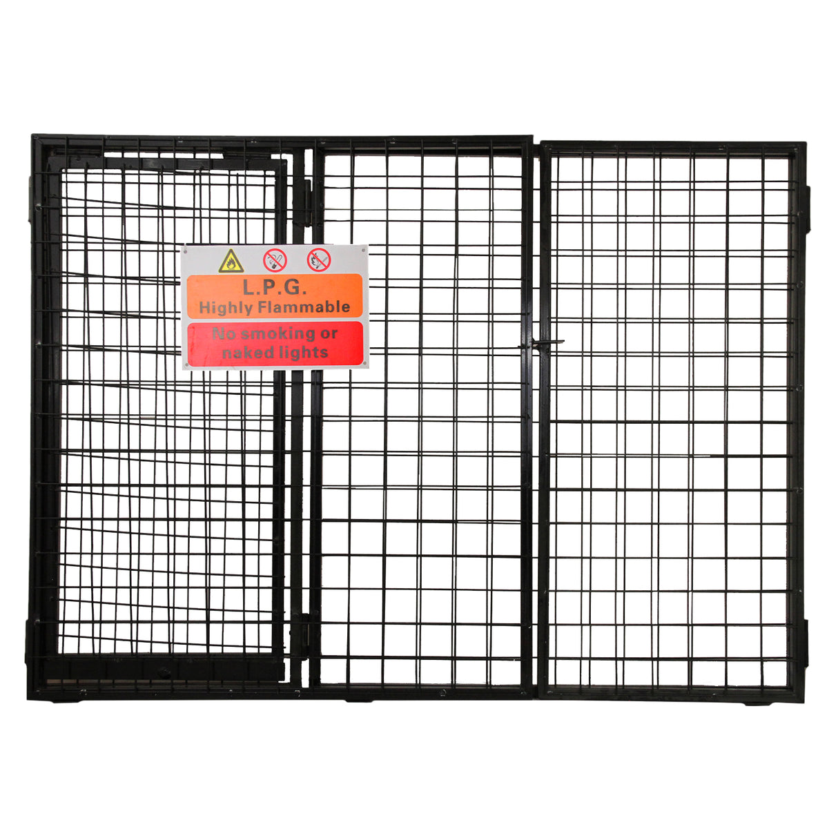 Cage Métallique de 118cm de large pour Bouteilles de Gaz