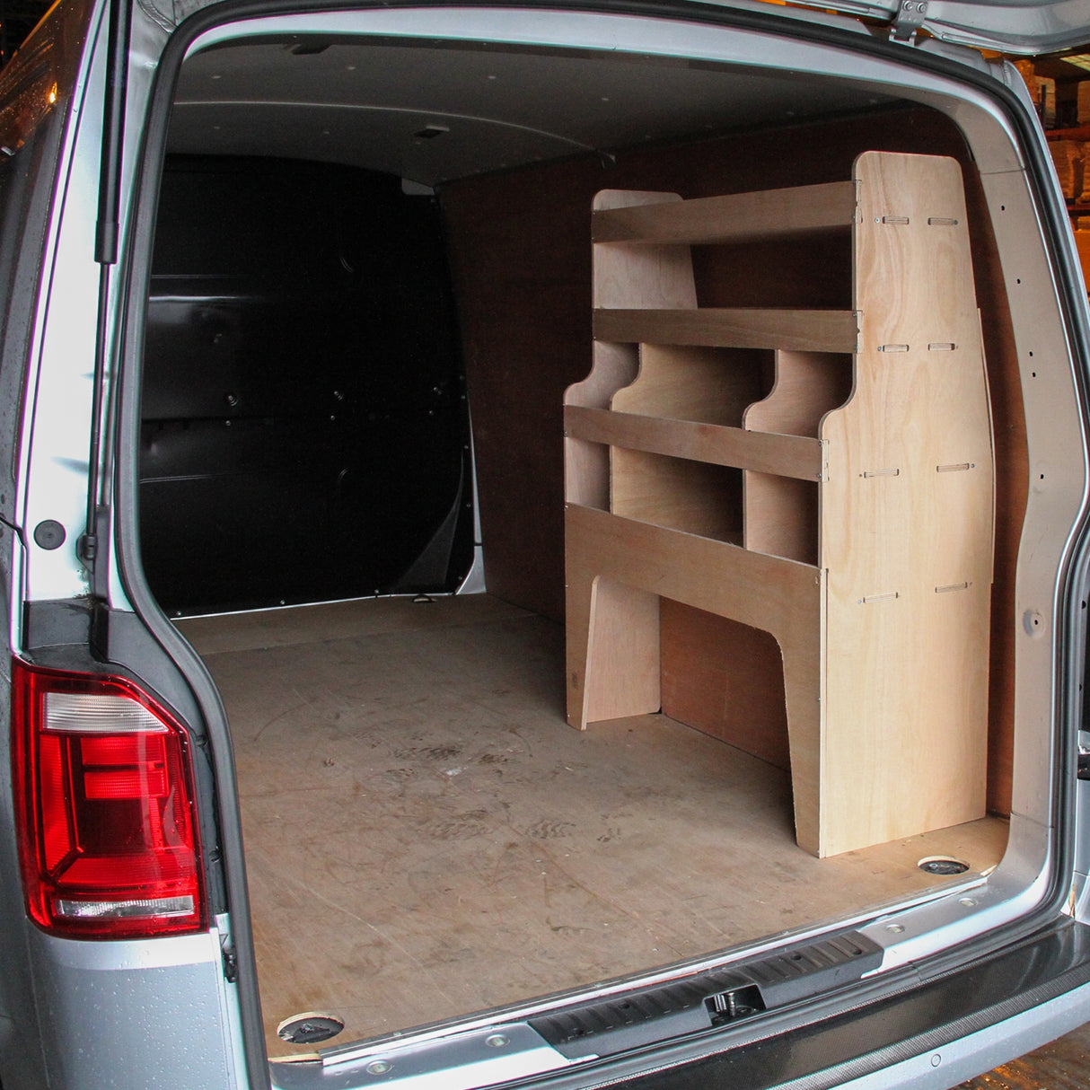 11m² Doublure Intérieure Feutre Gris Antracite & Rangement MDF pour VW Transporter