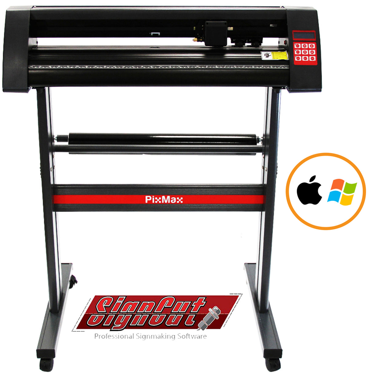 PixMax Plotter de Découpe Vinyle de 72cm & Logiciel SignCut Pro, Compatible avec MAC et Windows