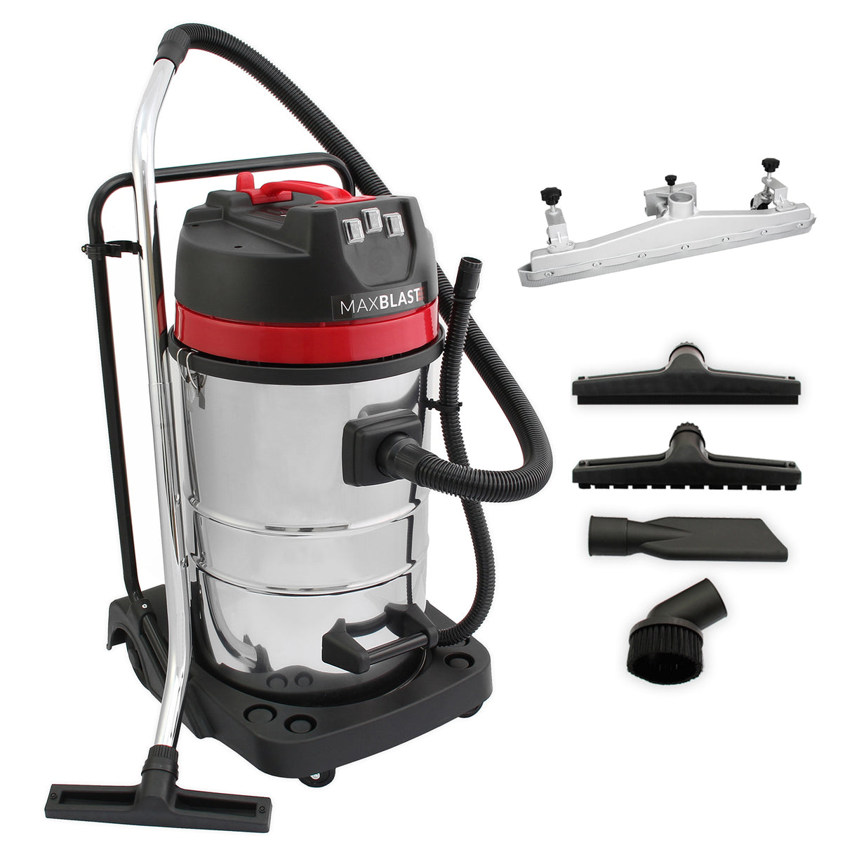 Aspirateur Industriel MAXBLAST de 80 Litres avec Embout d’Aspiration