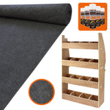 11m² Doublure Intérieure Feutre Gris Anthracite & Rangement MDF pour Berlingo