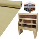 11m² Doublure Intérieure Feutre Beige & Rangement MDF pour VW Transporter