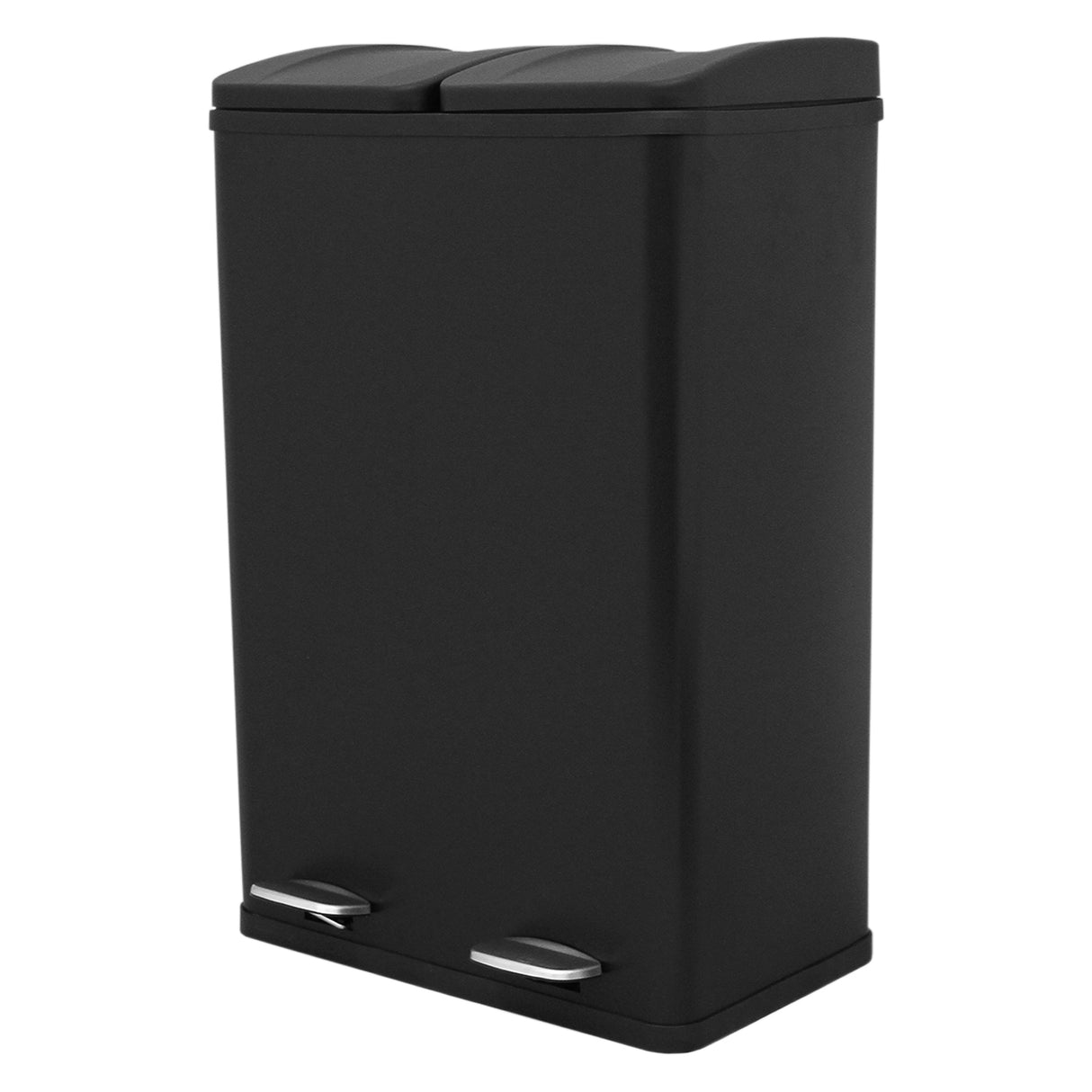 Poubelle de Recyclage 60L Double Noire