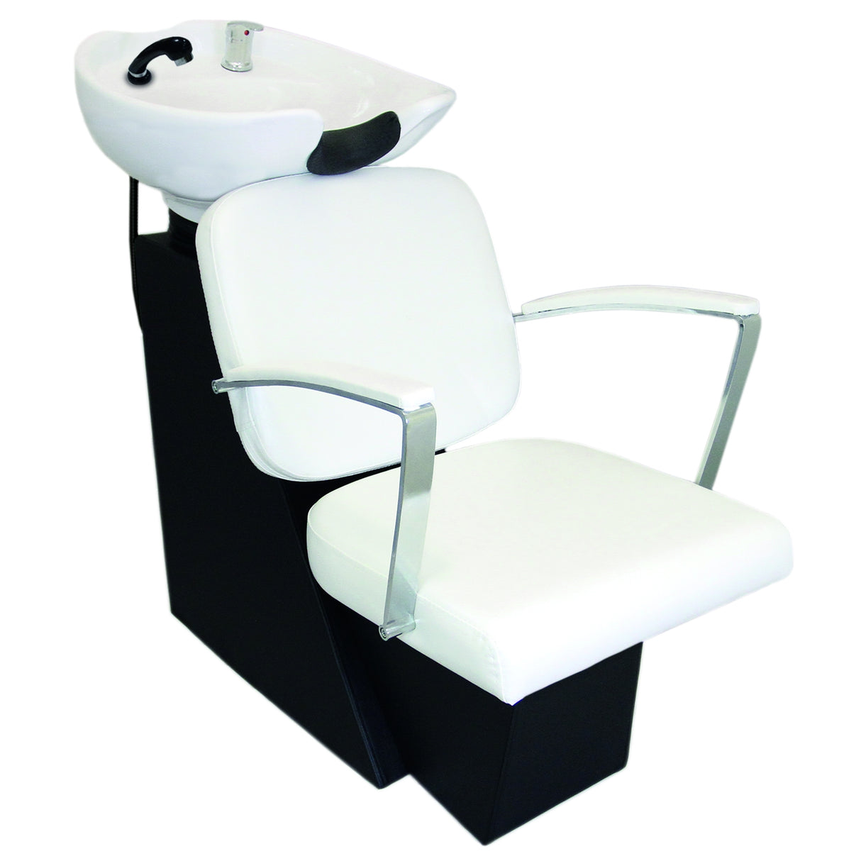 Fauteuil Salon de Coiffure avec Lavabo Blanc