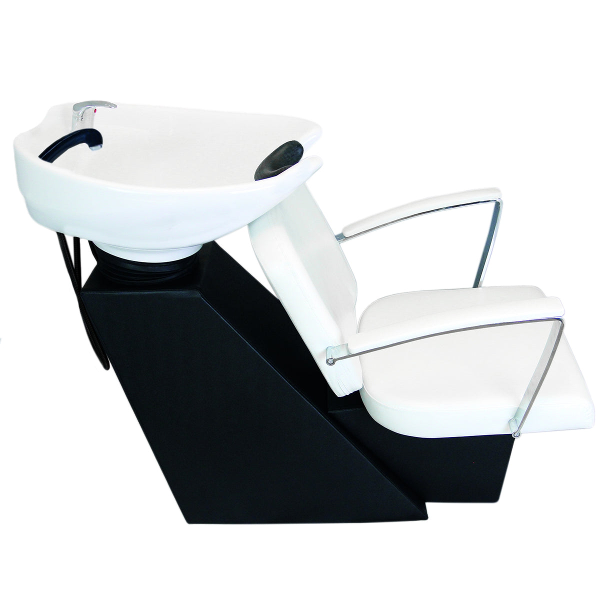 Fauteuil Salon de Coiffure avec Lavabo Blanc