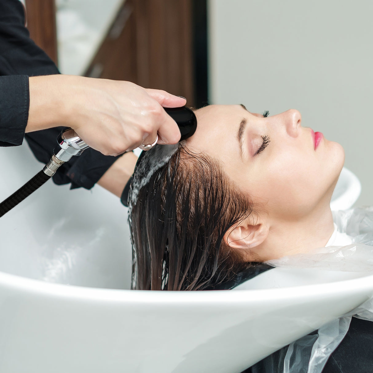 Fauteuil Salon de Coiffure avec Lavabo Blanc