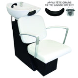 Fauteuil Salon de Coiffure avec Lavabo Blanc