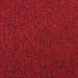 40 Dalles de 50cm x 50cm (10m²), Dalle de Moquette Couleur Charbon Noir & Rouge Écarlate