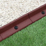 Bordures de Pelouse Flexibles 1.2m Terracotta x 16