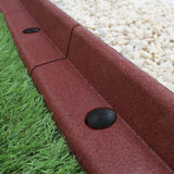 Bordures de Pelouse Flexibles 1.2m Terracotta x 20