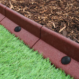 Bordures de Pelouse Flexibles 1.2m Terracotta x 50