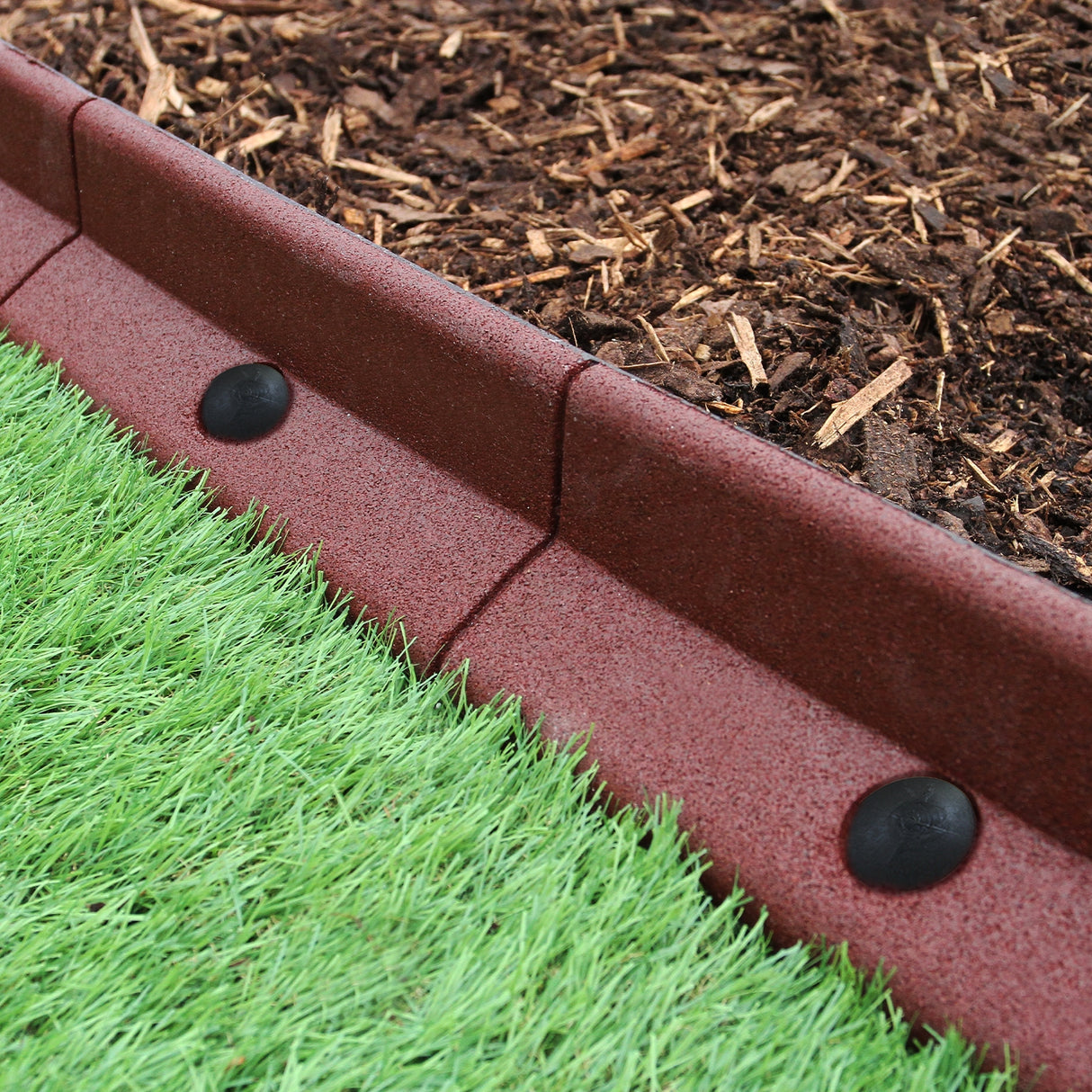 Bordures de Pelouse Flexibles 1.2m Terracotta x 12