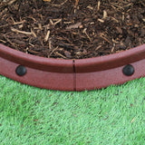 Bordures de Pelouse Flexibles 1.2m Terracotta x 50