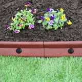 Bordures de Pelouse Flexibles 1.2m Terracotta x 16