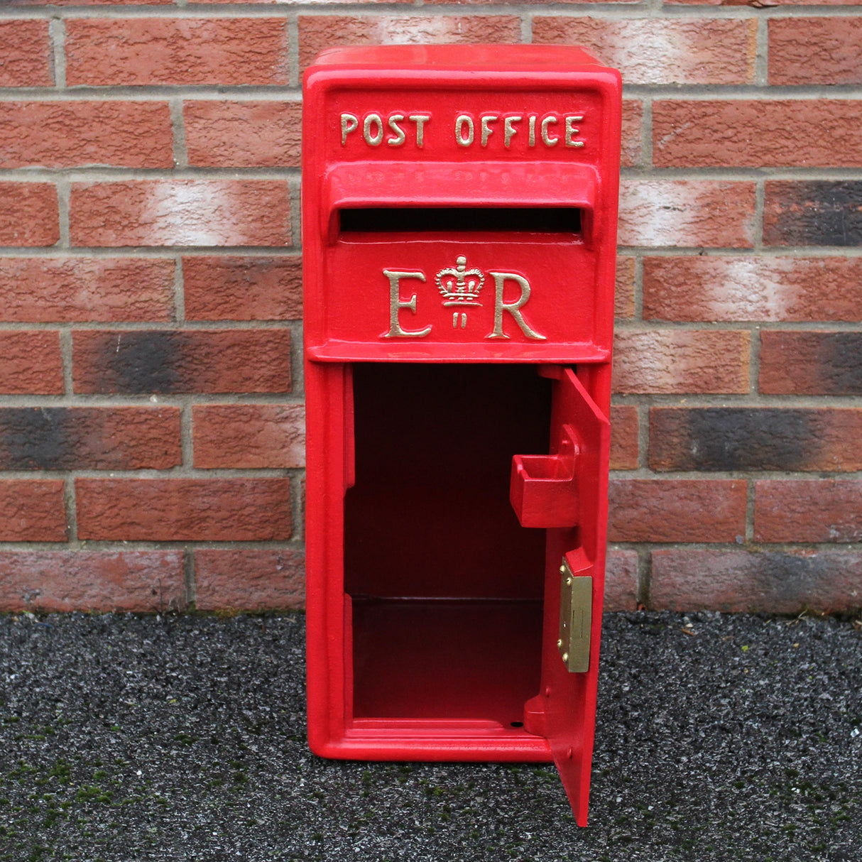 Boîte aux Lettres Rouge avec Support