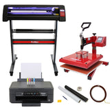 Presse à Chaud Swing 38cm, Plotter LED, Imprimante, SignCut, Kit de Weeding et Ruban Chauffant