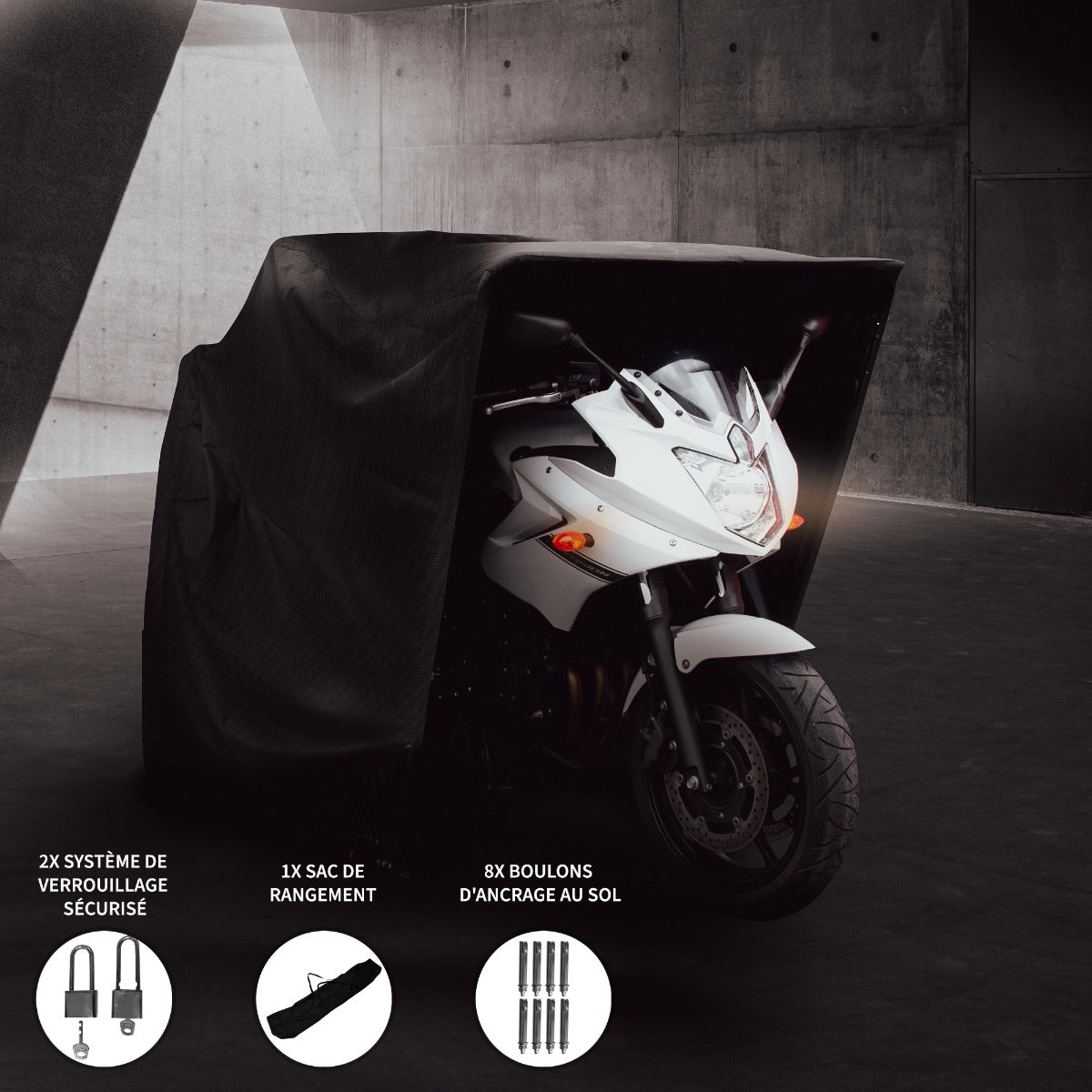 Tente de Rangement pour Moto XL