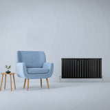 Radiateur Plat Noir Mat 60 cm x 119 cm