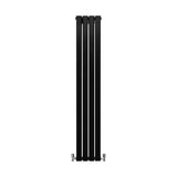 Radiateur Plat Noir Mat 160 cm x 28 cm