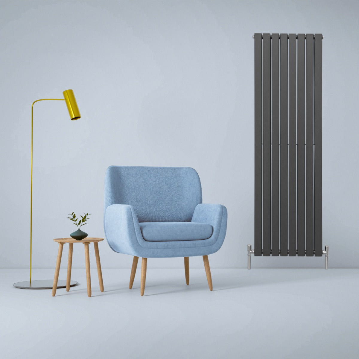 Radiateur Plat Gris Anthracite 180 cm x 56 cm